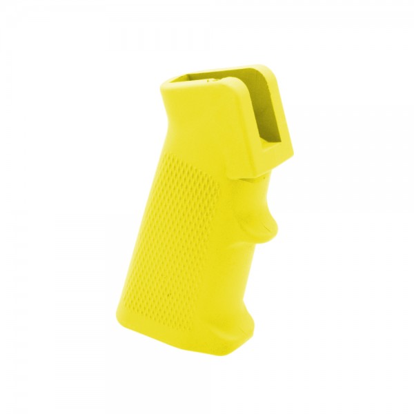 AR-15/10 A2 Style Pistol Grip w/ Screw & Lock Washer- Cerakote LEMON YELLOW 